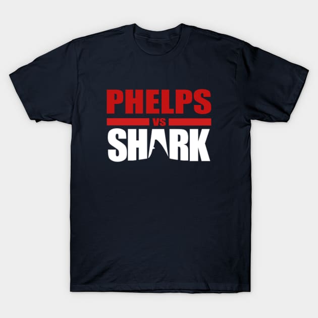 Phelps VS Shark T-Shirt by teesmile